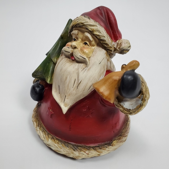 TII Collections Resin Santa Claus Figurine Candy Jar 5" Red Handcrafted Christma - Picture 2 of 7